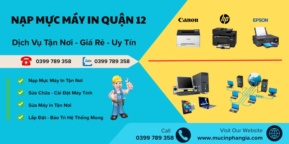 nạp mực máy in quận 12