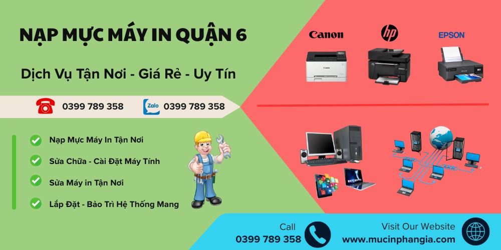 nạp mực máy in quận 6