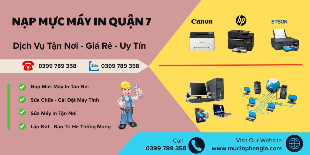 nạp mực máy in quận 7