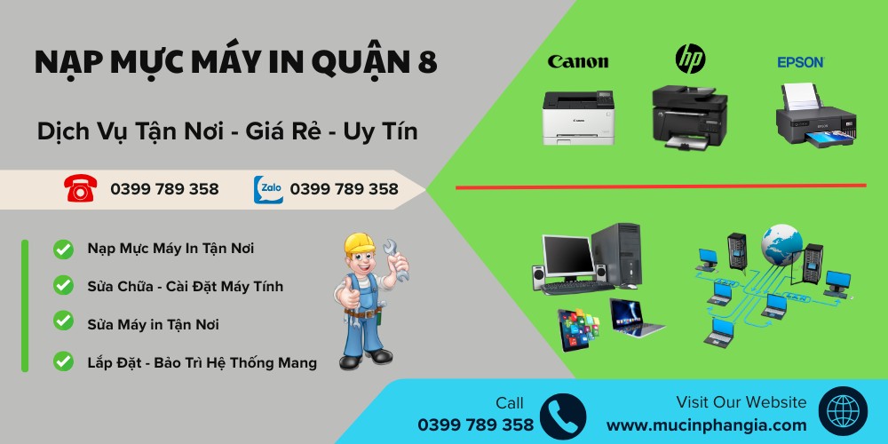 nạp mực máy in quận 8