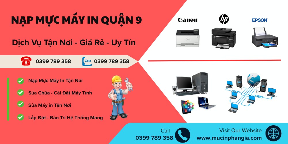 nạp mực máy in quận 9