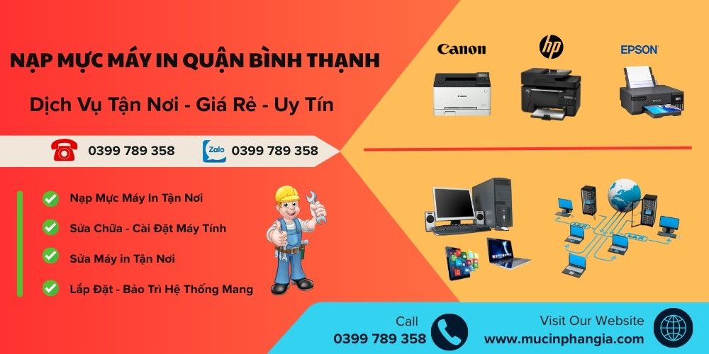 nạp mực máy in quận bình thạnh
