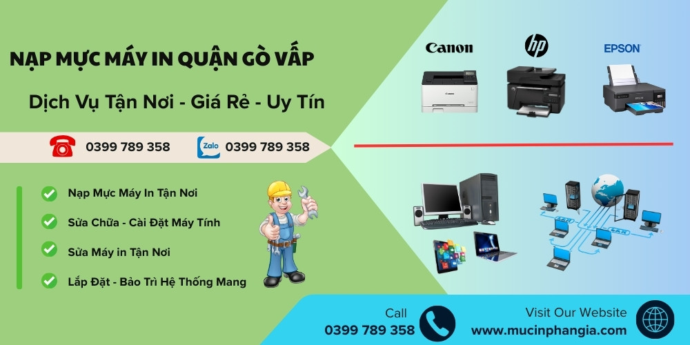 nạp mực máy in quận gò vấp