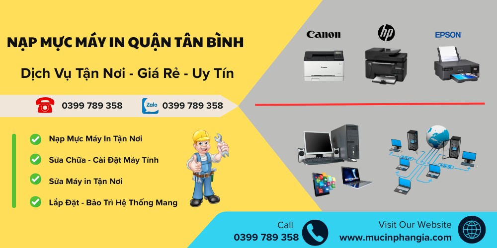nạp mực máy in quận tân bình
